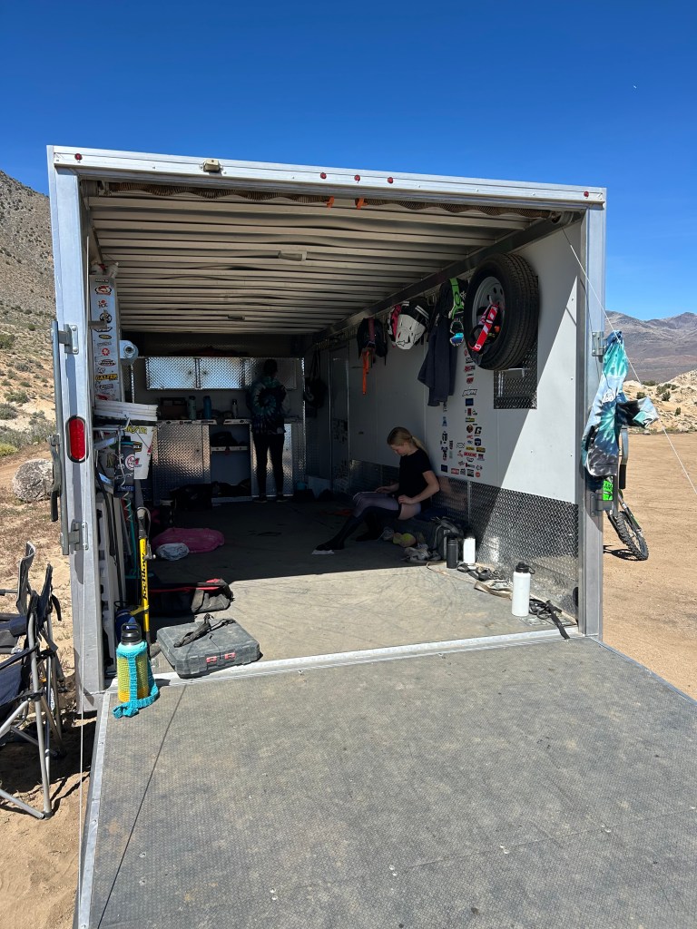 Inside the BRAPFAM trailer at Moon Rocks